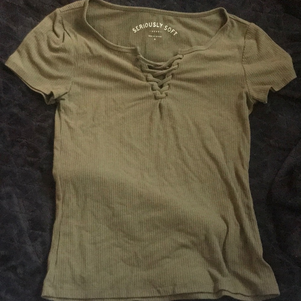 AERO t shirt, skin tight, size medium, forest green